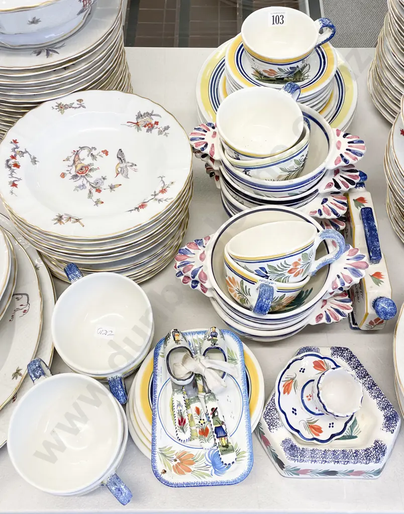 Quantity of Assorted Quimper Hand Painted China etc Image 1++