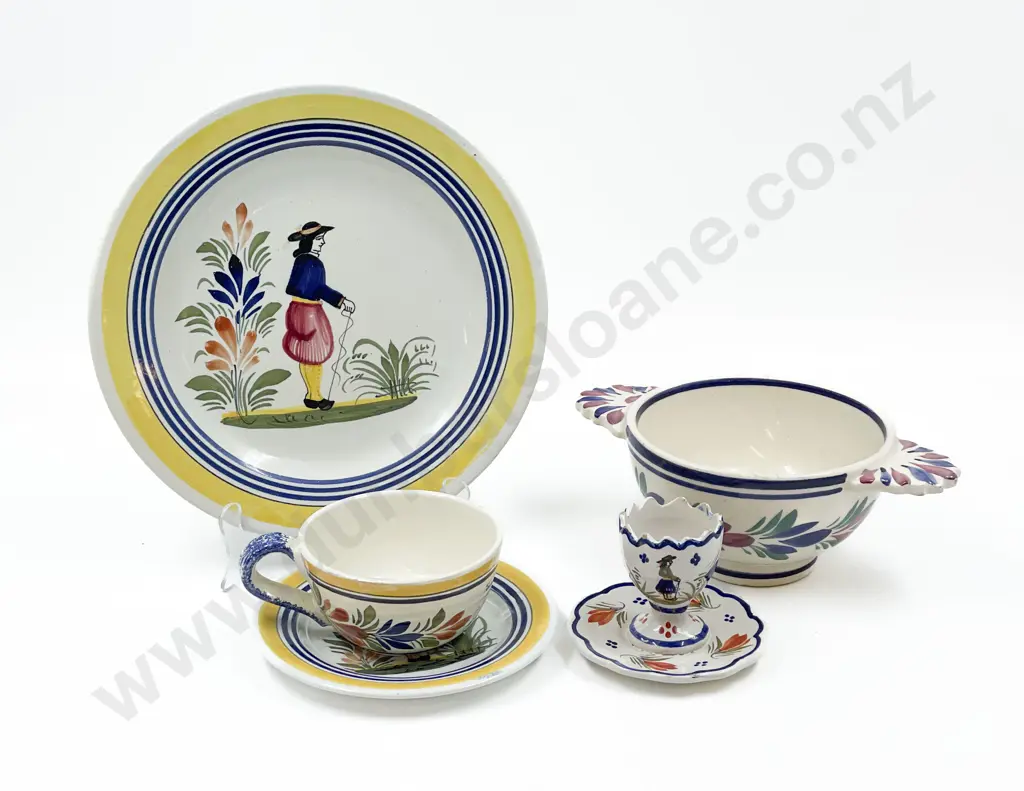 Quantity of Assorted Quimper Hand Painted China etc Image 1++