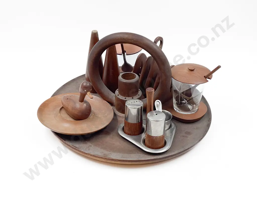 Quantity of 1920s Wooden Tableware Image 1++