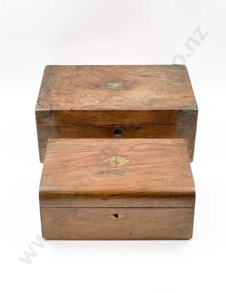 Two Wooden Jewellery Boxes Image 1++