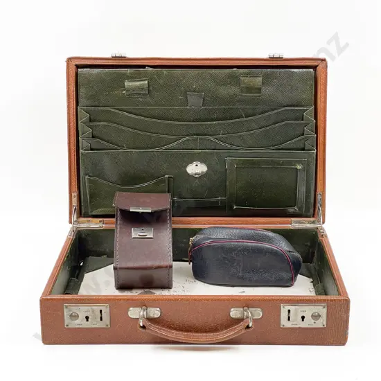Small Vintage Leather Briefcase
