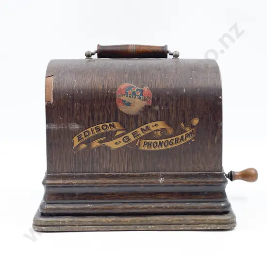 Thomas Edison Small Cased Phonograph
