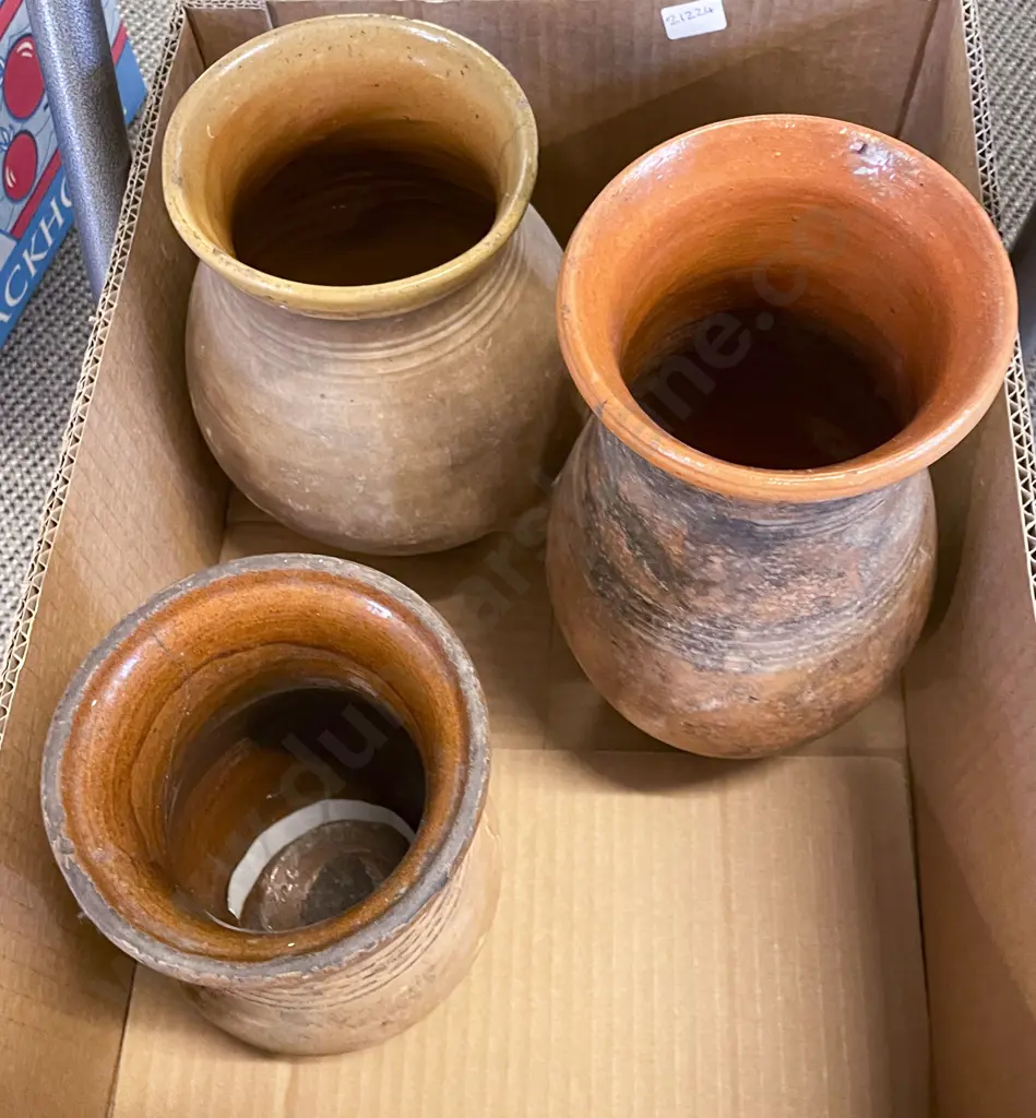 Two Pottery Vases and Jug Image 1++
