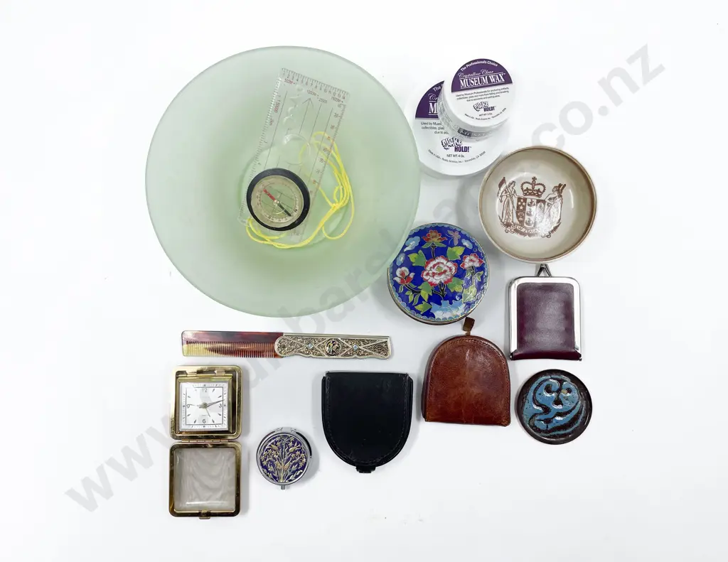 Quantity of Assorted Including Cloisonné Trinket Box with Compass etc Image 1++