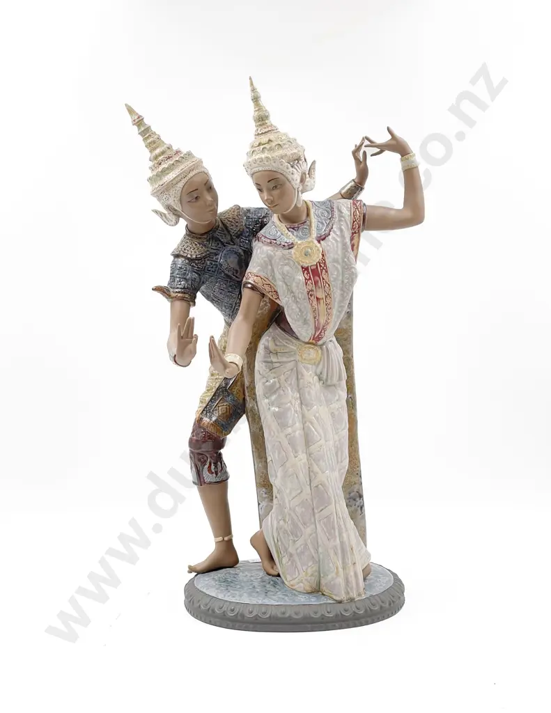 Lladro Figure Group Siam Dancers Image 1++