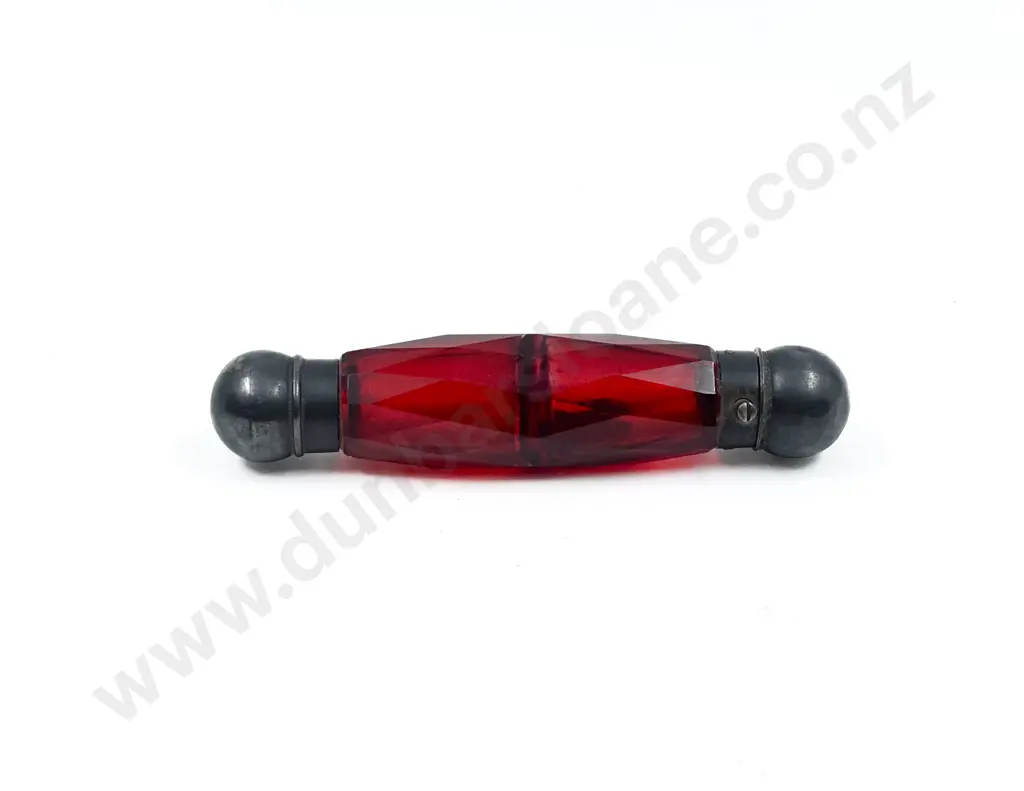 Victorian Ruby Glass Double Ended Scent Bottle Image 1++