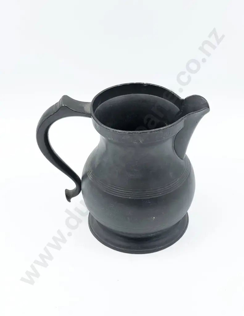 Pewter Half Gallon Measure by Abel Grove Image 1++
