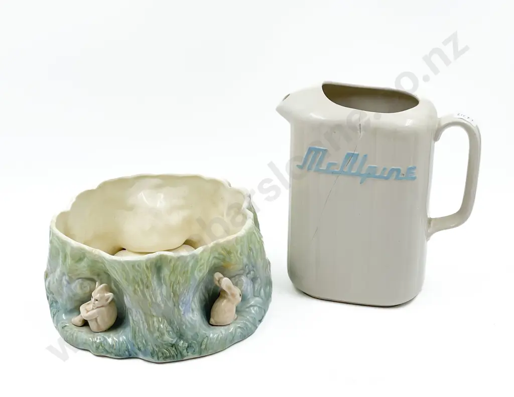 McAlpine Jug Together with Sylvac Vase (Faults) Image 1++