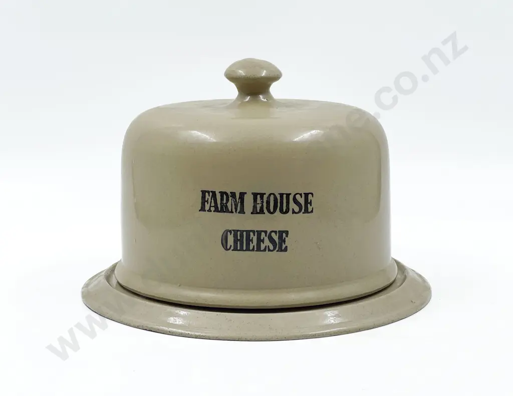 Stoneware Cheese Dish and Cover Image 1++