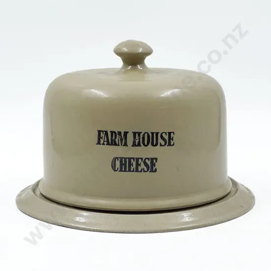 Stoneware Cheese Dish and Cover