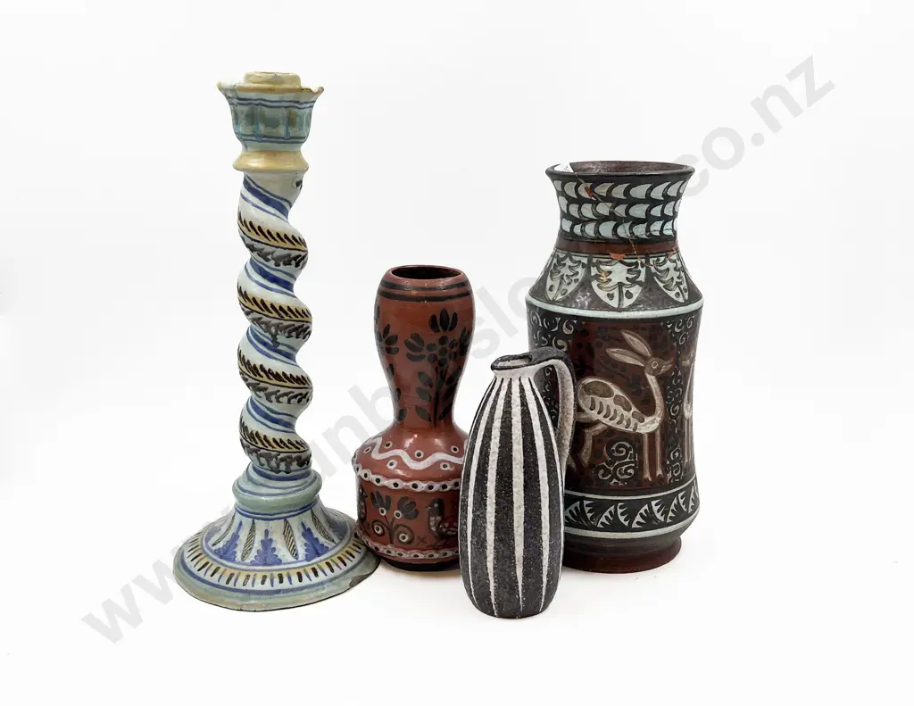Four Pieces of European Pottery Image 1++