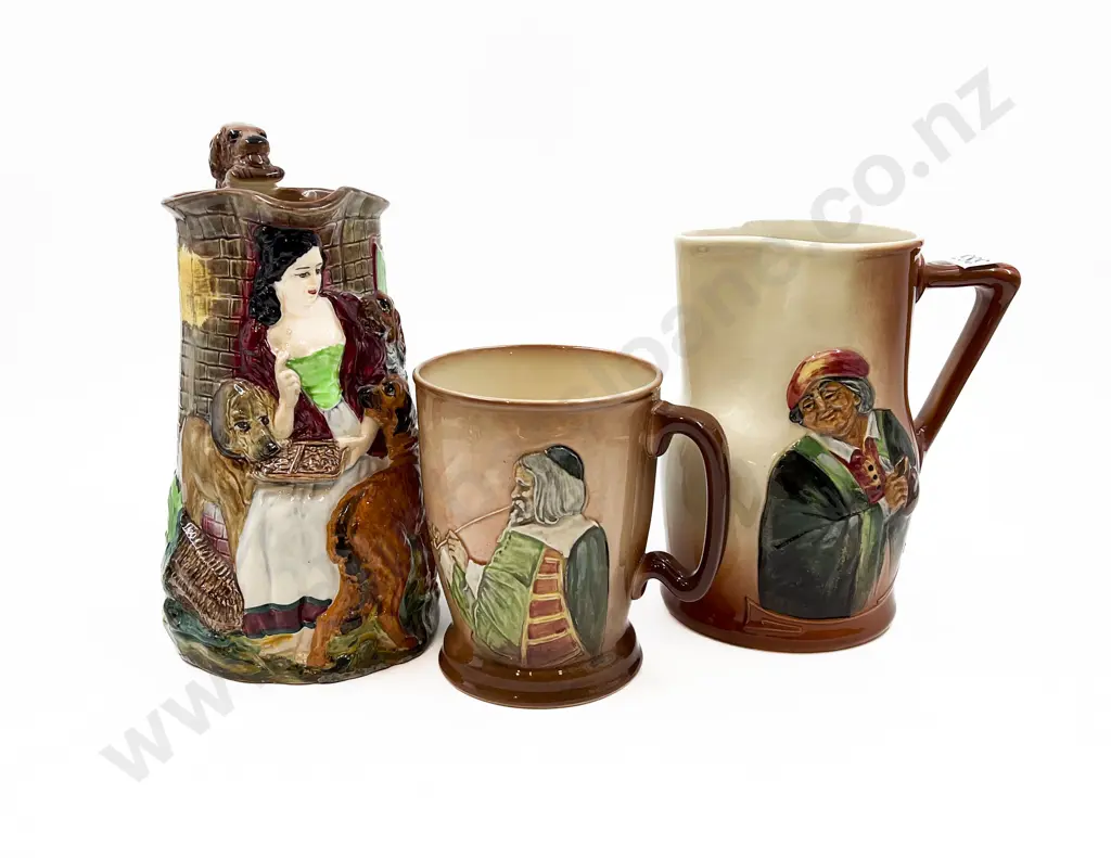 Two Doulton Jugs Together with Mug Image 1++