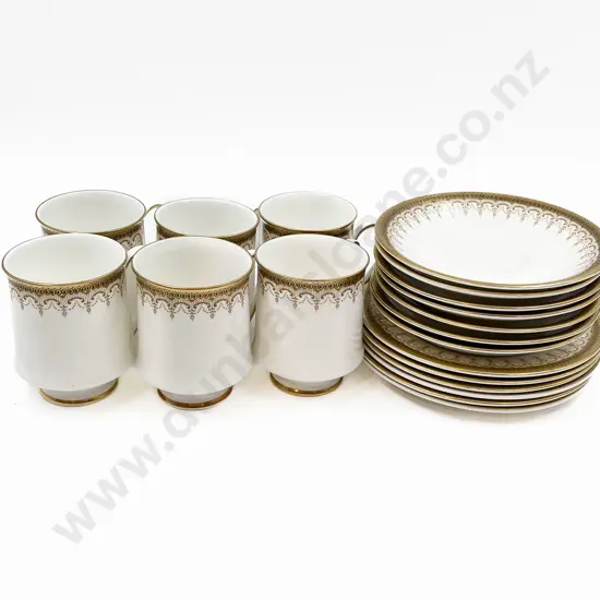 Small Quantity of Fancy China Mugs and Saucers