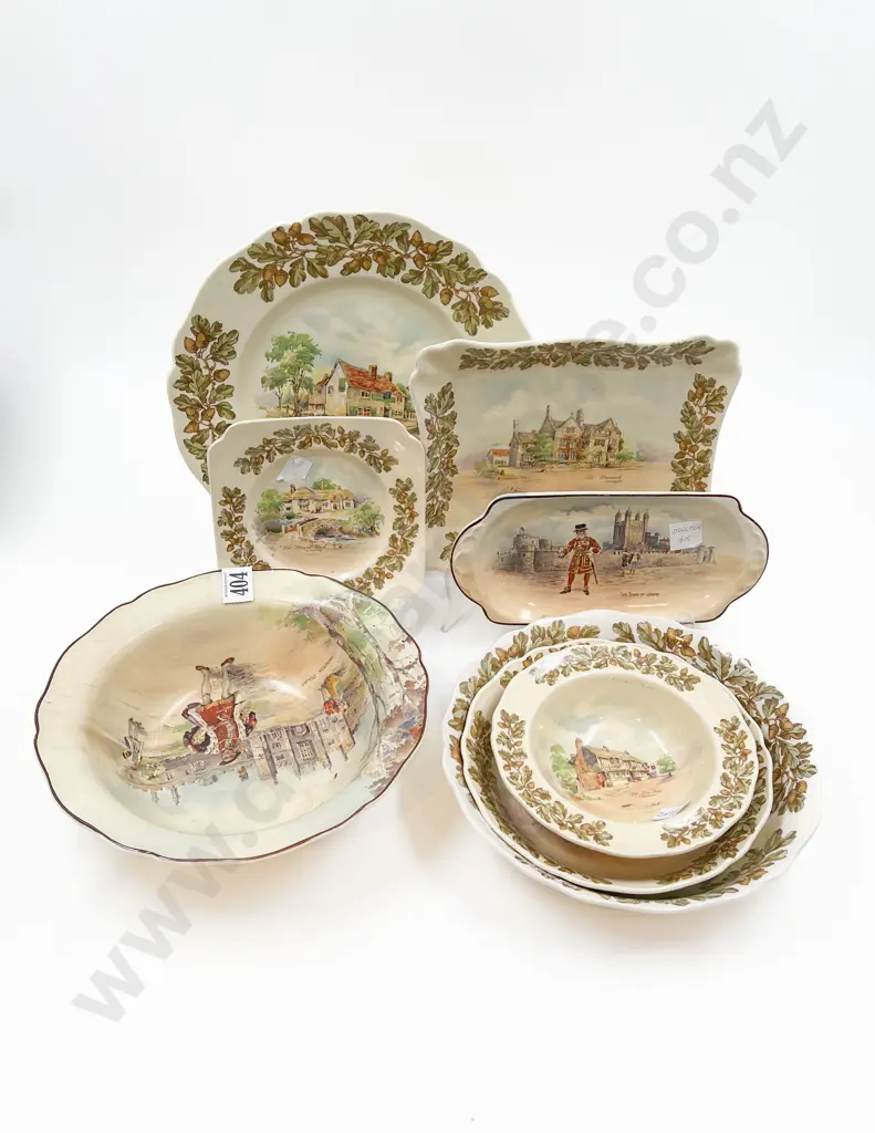 Small Quantity of Royal Doulton "Old English Inns" Pattern China Image 1++