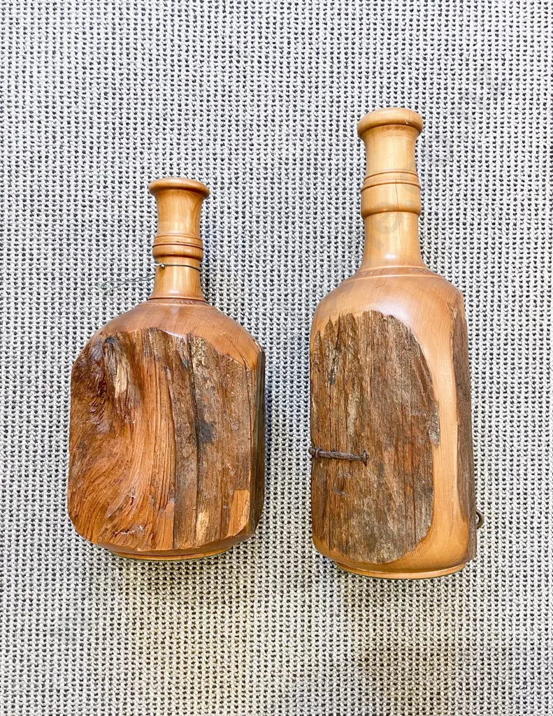 Two NZ Totara Fence Post Bottles Image 1++