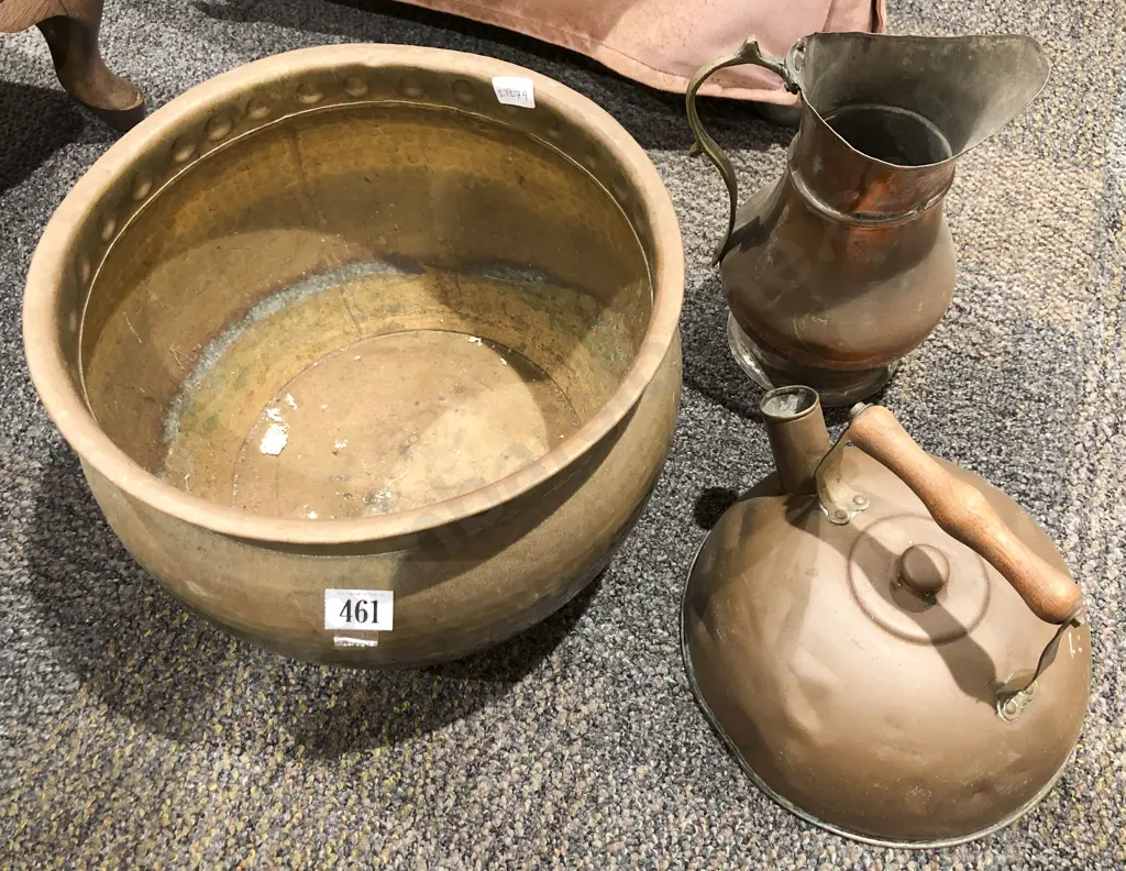 Copper Vase together with Jug & Kettle Image 1++