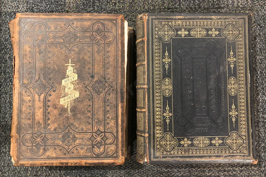 Two Vintage Bibles Image 1++