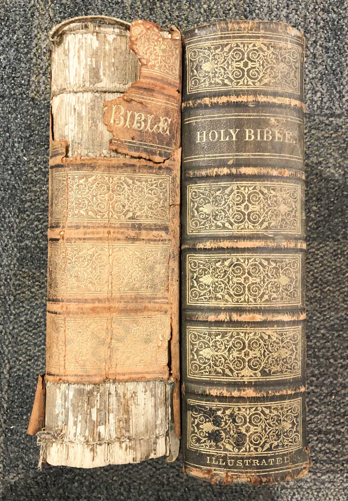 Two Vintage Bibles Image 1++