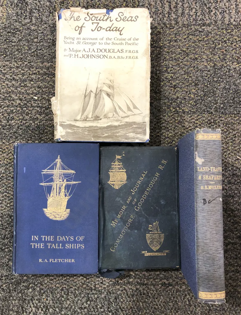 Four Vintage Seafaring Books Image 1++
