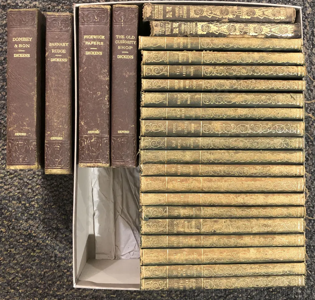Eighteen Various Novels by Walter Scott With Six Others Image 1++
