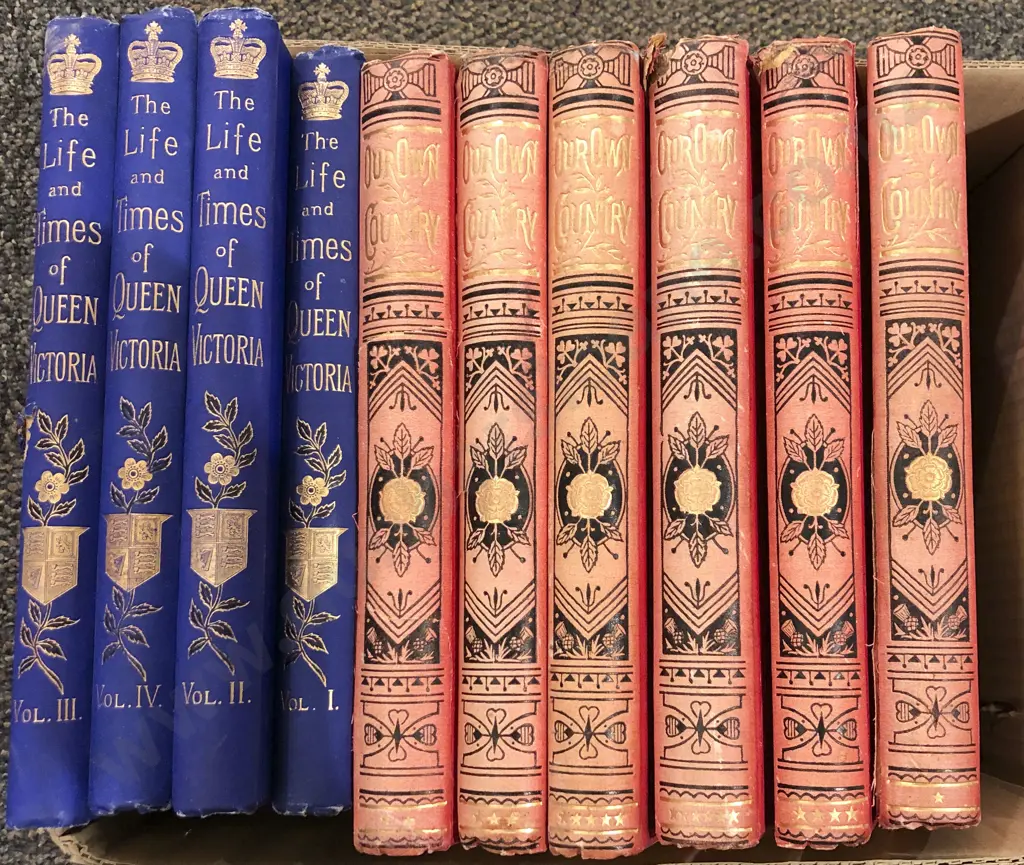 Six Volumes of "Our Own Country" With Four Volumes of "The Life and Times of Queen Victoria" Image 1++