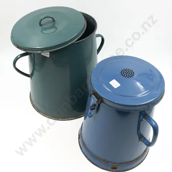 Two Enamel Billy's