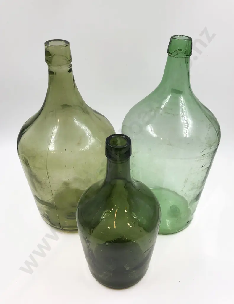 Three Vintage Glass Bottles Image 1++