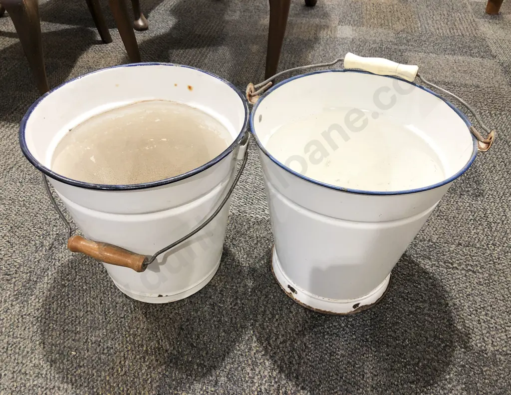 Two Enamel Buckets Image 1++
