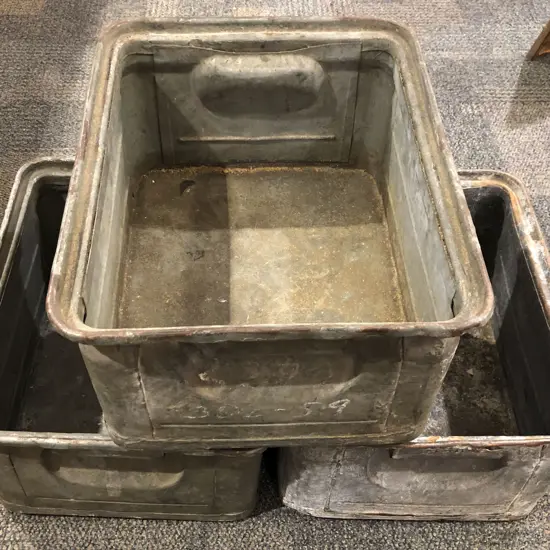 Three Industrial Metal Boxes