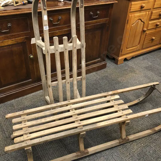 Two Vintage Sleds