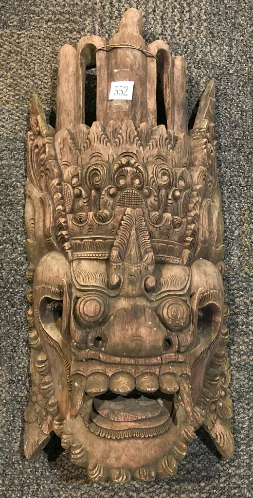 Barong Balinese Carved Mask Image 1++