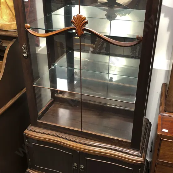 Mahogany Glazed China Cabinet