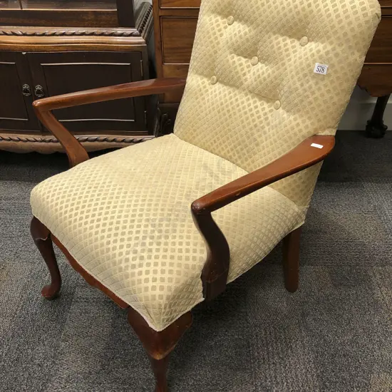 Button Back Armchair