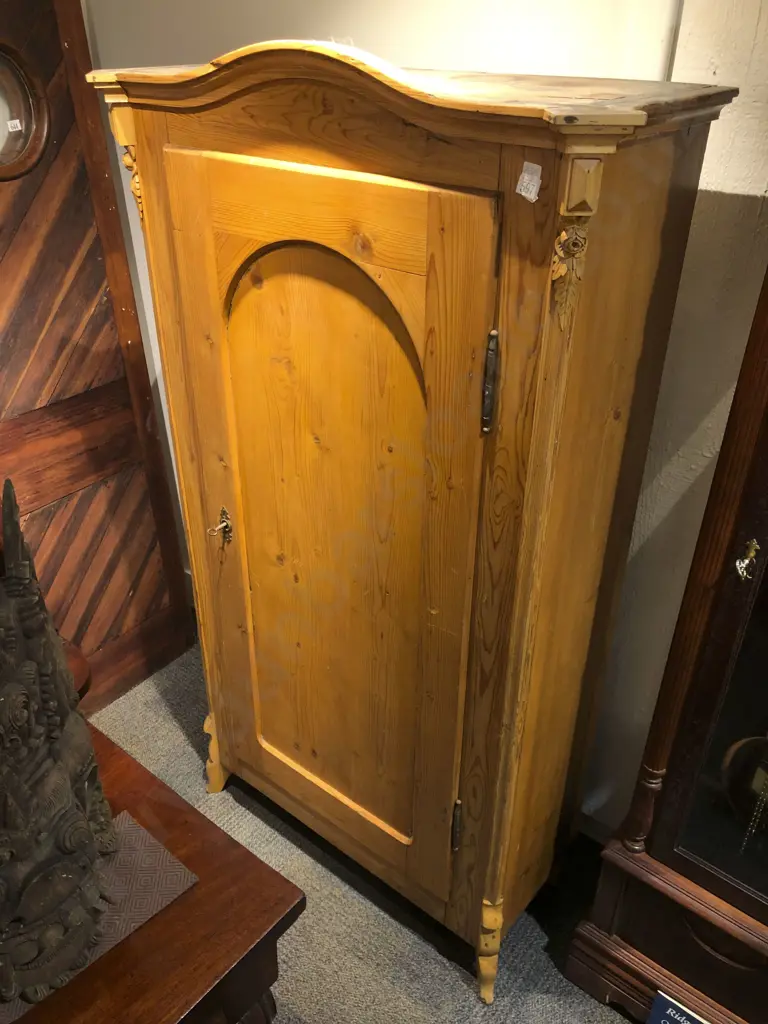 Baltic Pine Single Door Cabinet with Shelved Interior Image 1++