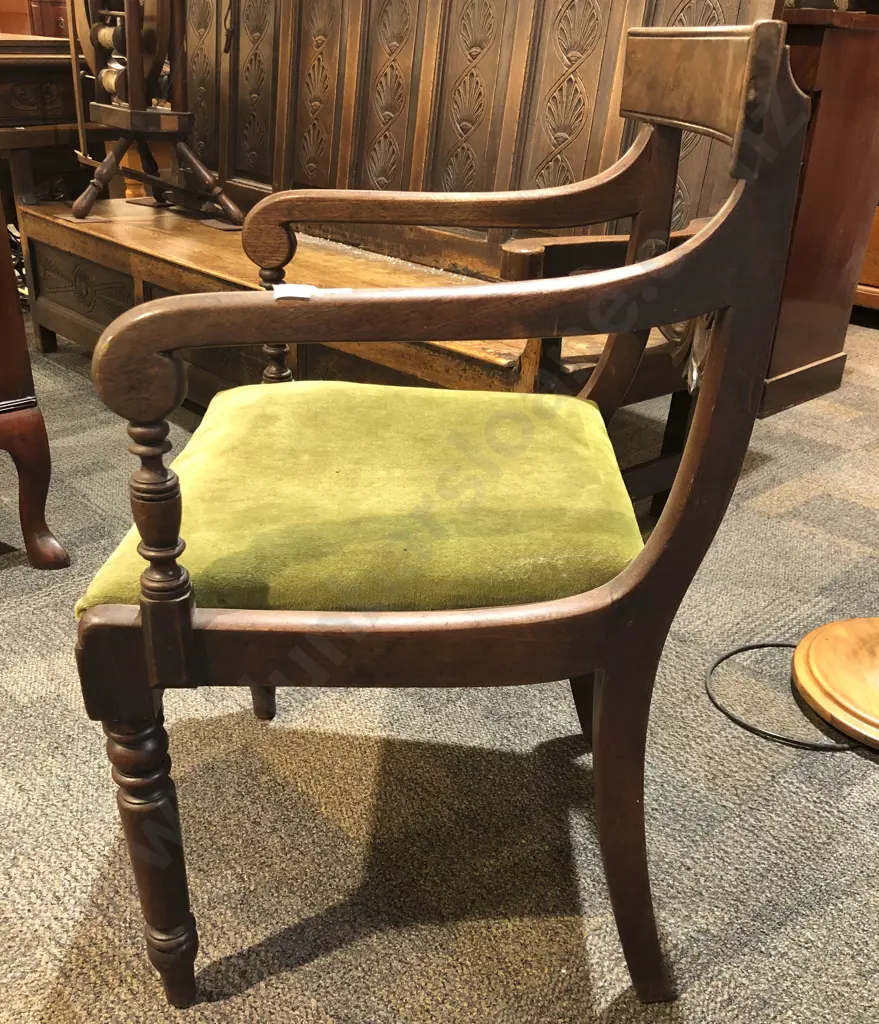 Regency Mahogany Armchair Image 1++
