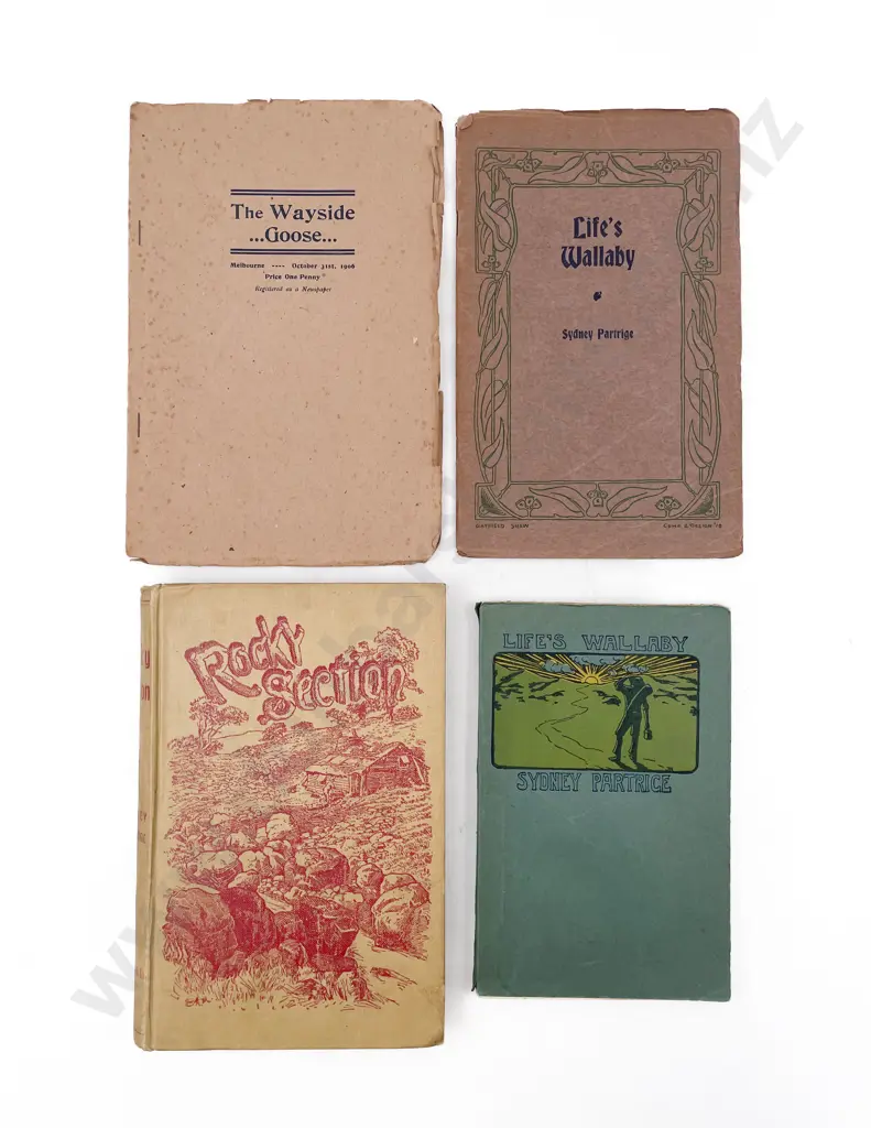 Four Various N.Z. Fiction Books by Patrige Sydney Image 1++