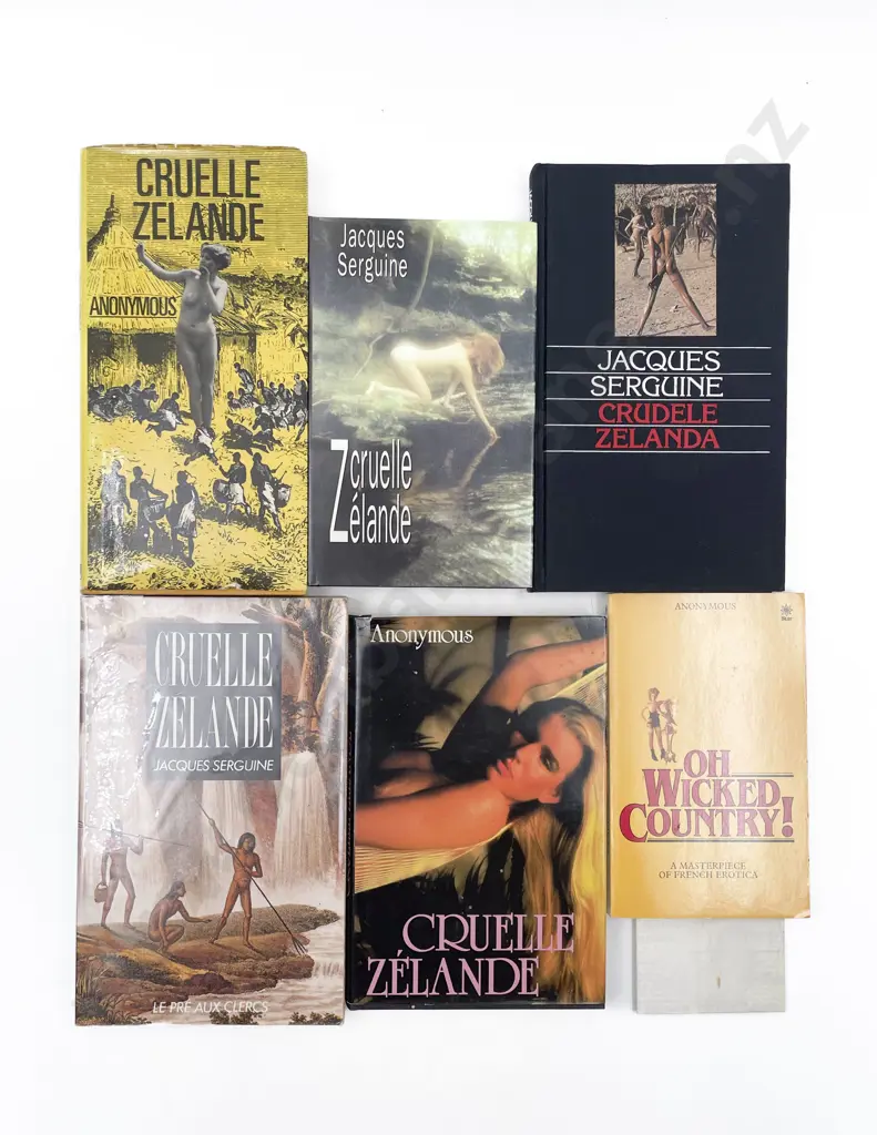 Six N.Z. Fiction Books by Serguine, Jacques Image 1++
