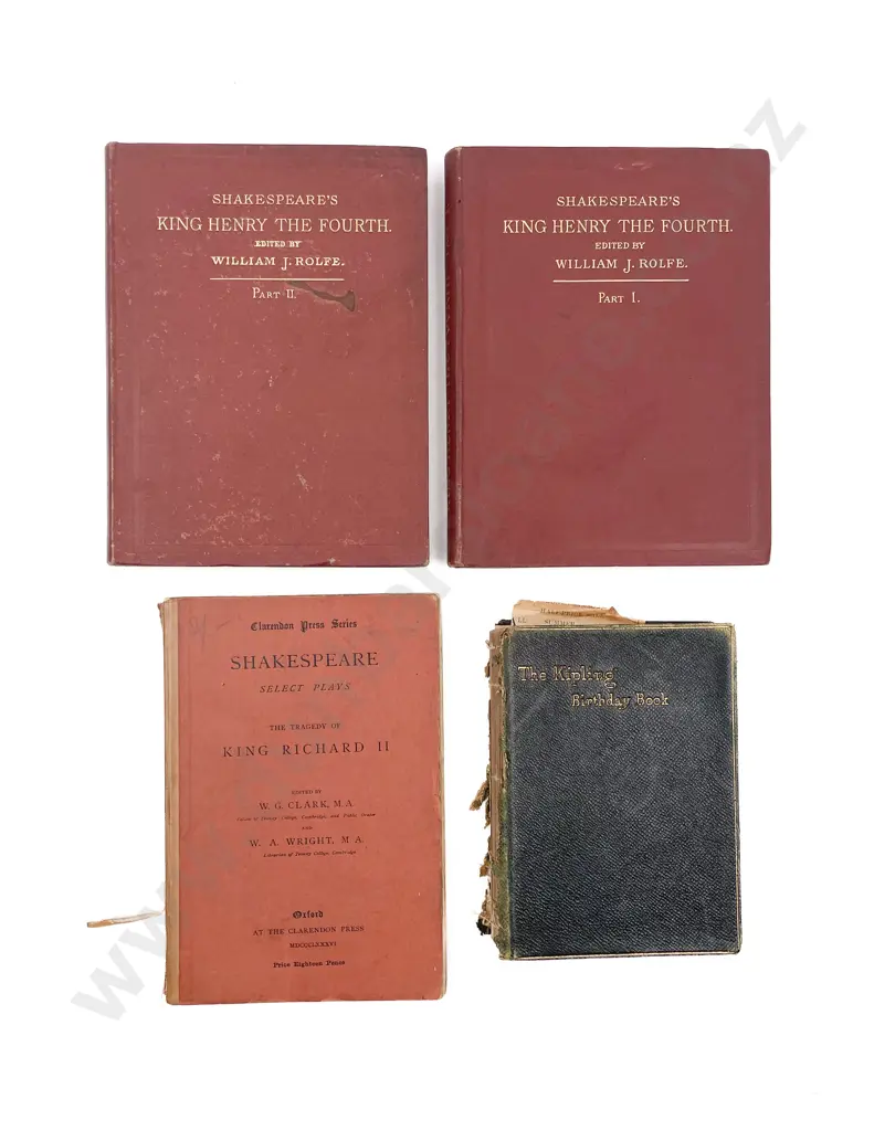 Three Editions of Shakespeare Plays With Arthur Adams Signatures and Other Family Memorabilia etc Image 1++