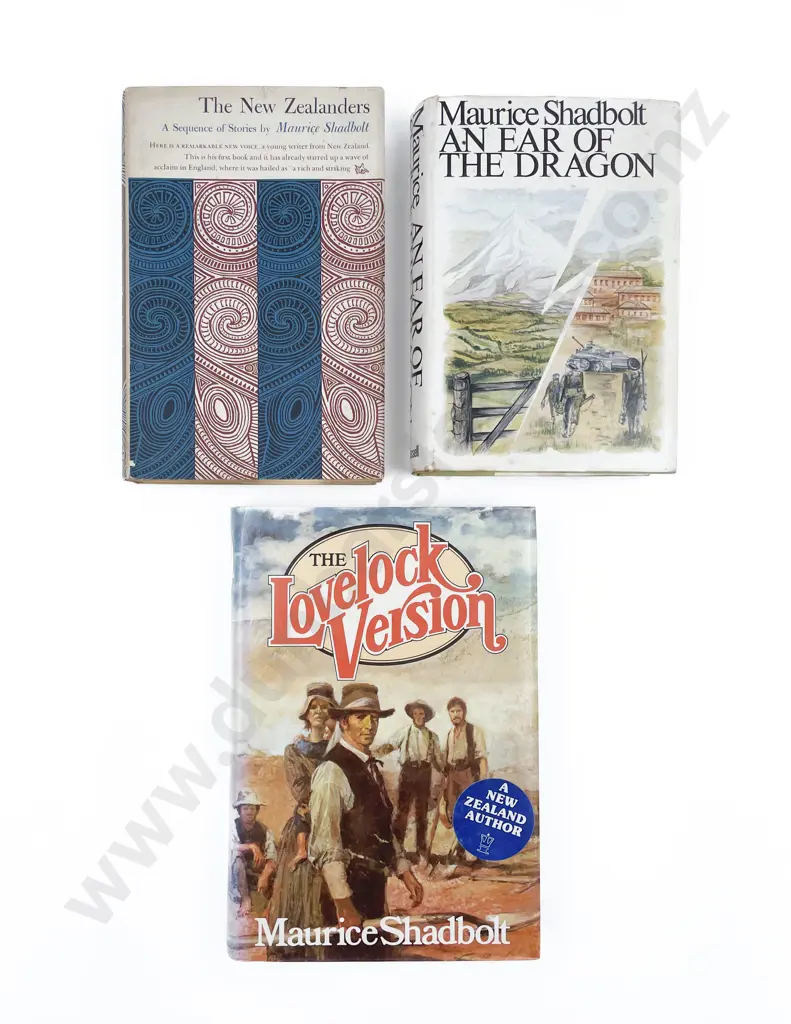 Three Titles by Shadbolt Maurice All With Signed Presentation Inscriptions Addressed to Michael Smither Image 1++