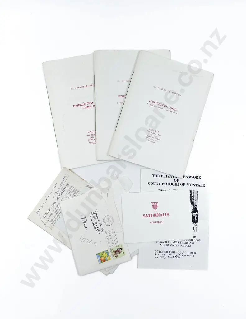 Quantity of Various Printed Works on De Montalk Potocki Image 1++
