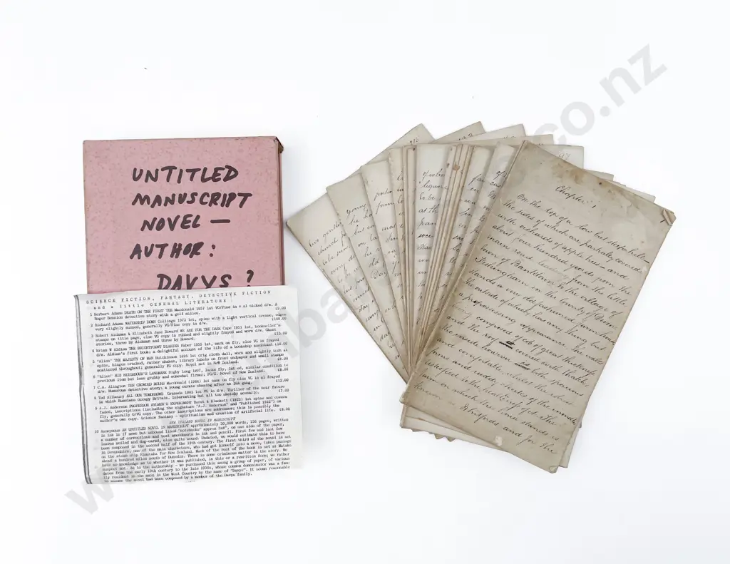 Untitled Novel Manuscript Image 1++