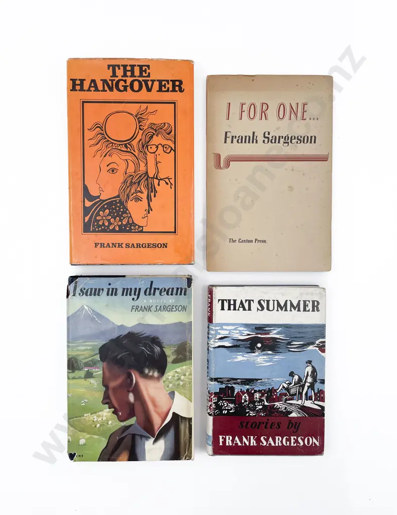 Four Various N.Z. Novels by Sargeson Frank Image 1++