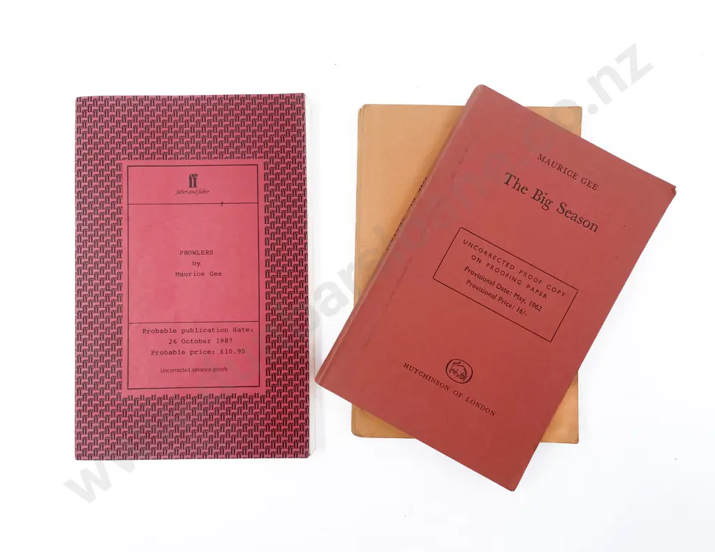 Three Advance Proofs by Gee Maurice Image 1++