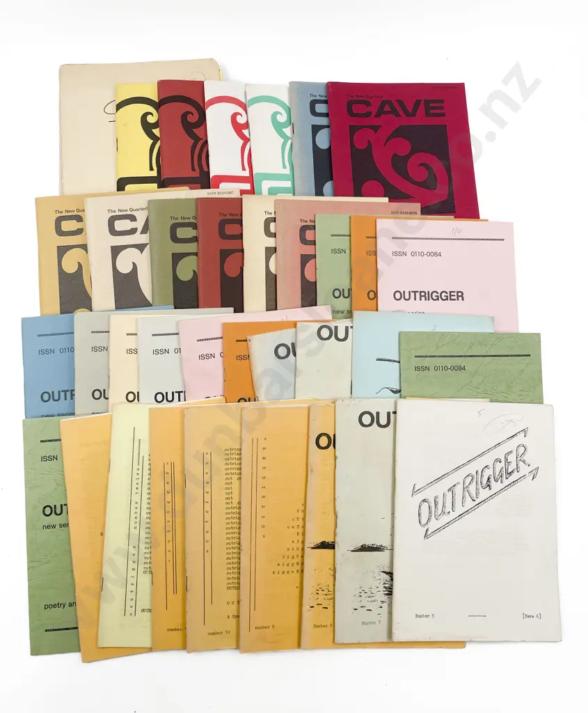 Periodicals "Cave" "New Quarterly Cave" & "Outrigger" Image 1++