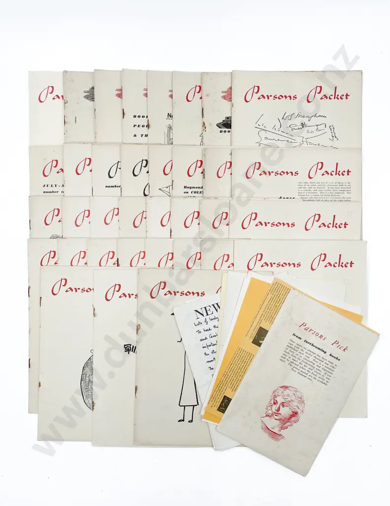 Collection of Various "Parso Packet" Issues with Ephemera Image 1++