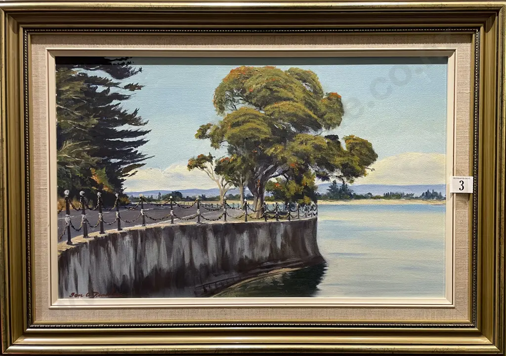 Ian A. Findlay - Flowering Gums - Oil on Board Image 1++
