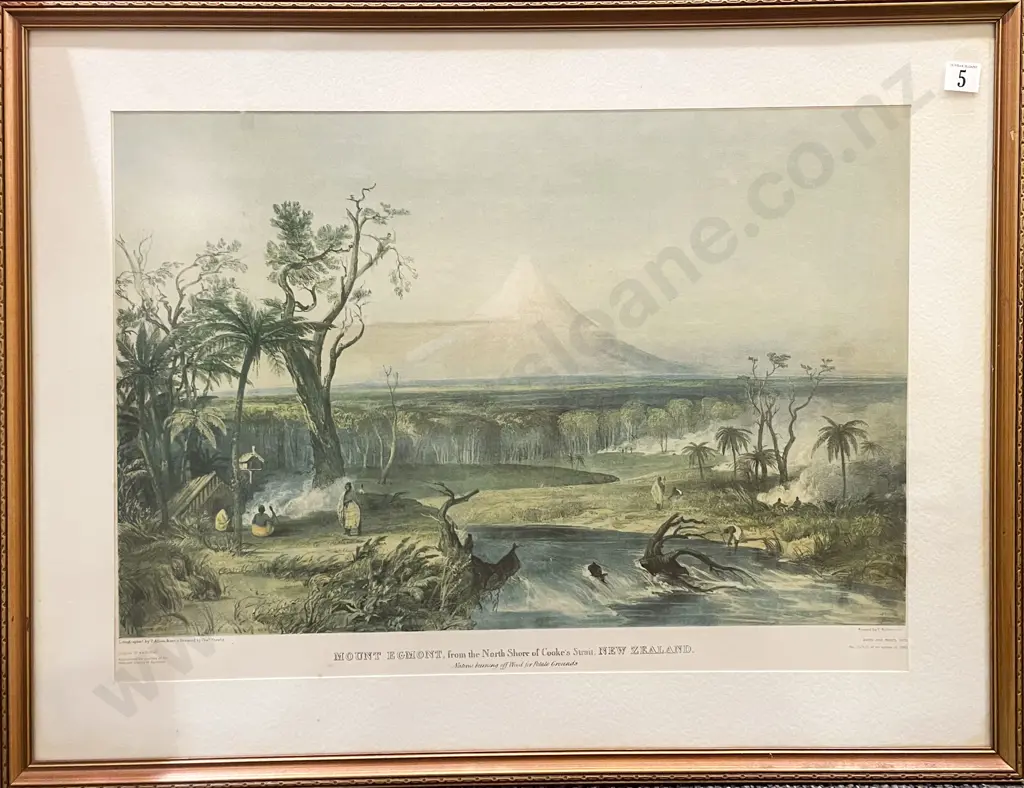 Five Framed N.Z. Historical Prints Image 1++