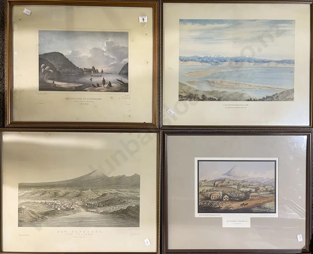Four Framed N.Z. Historical Prints Image 1++