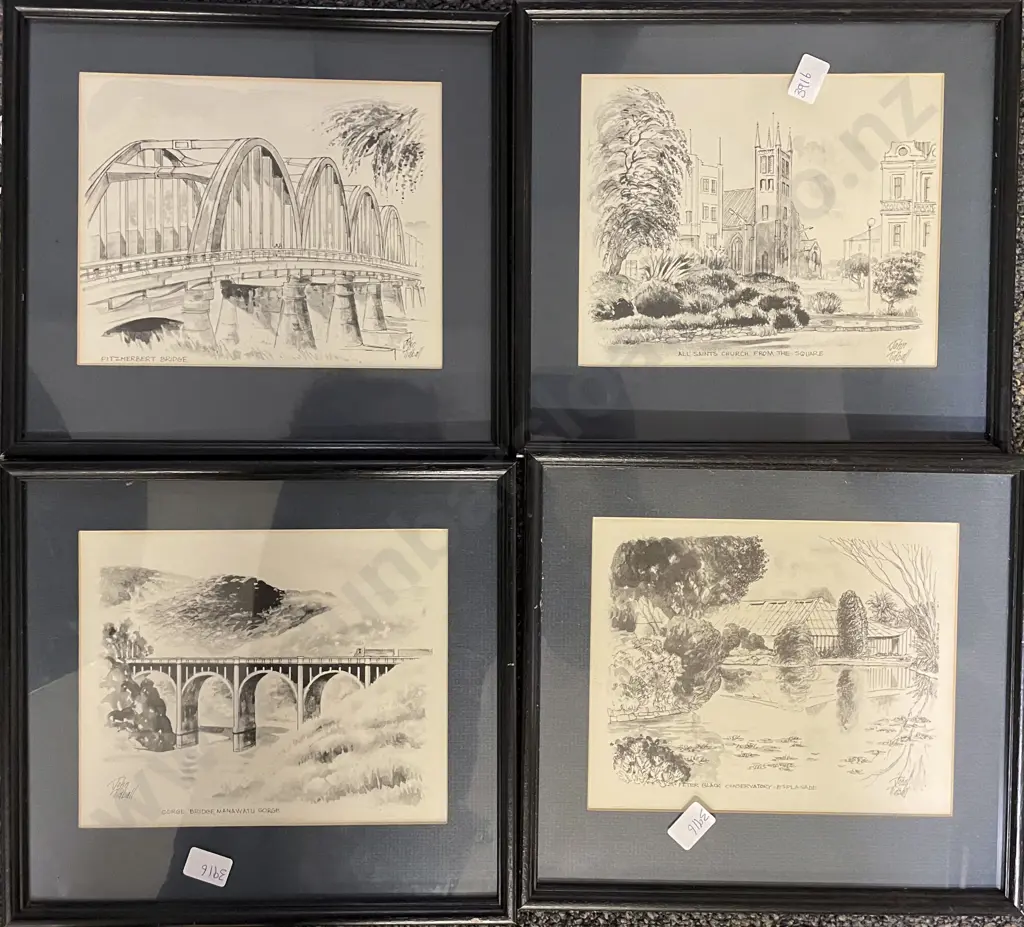 John Burt Signed Print Together with Four John Tidball Prints Image 1++