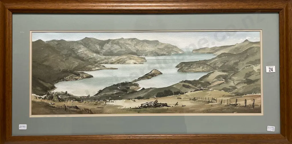 John Brasell - Akaroa - Watercolour Image 1++